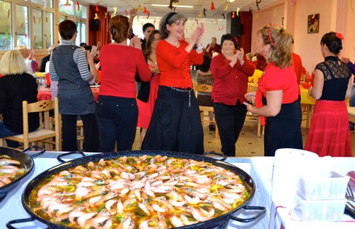 paella cuisinee sur place 